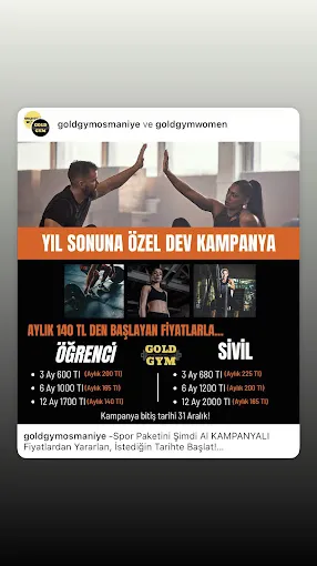 Gold Gym Osmaniye Spor Salonları